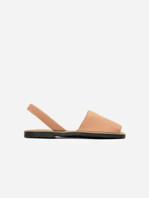 Rambu Women's Vegan Suede Menorcan Sandals | Light Pink