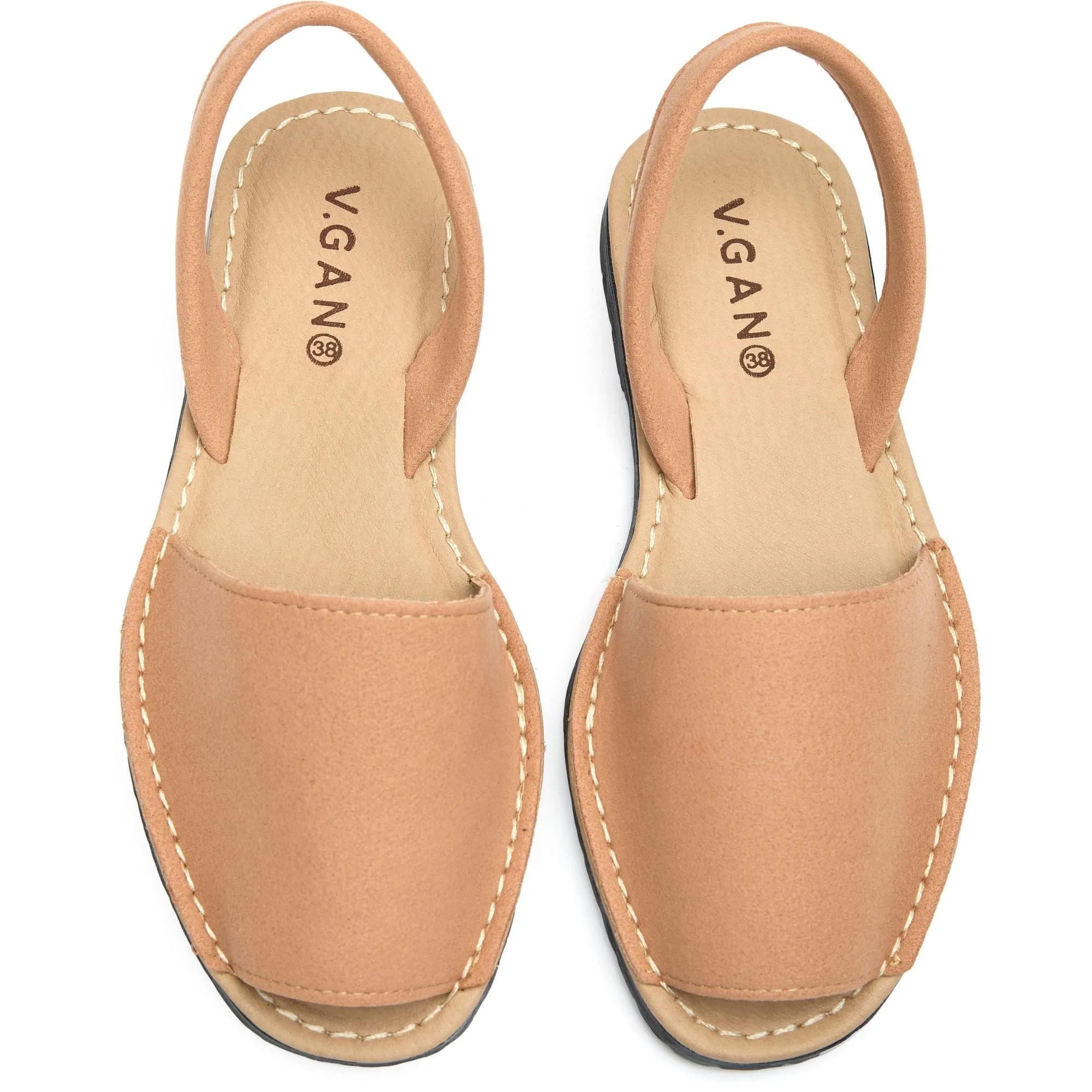 Rambu Women's Vegan Suede Menorcan Sandals | Light Pink