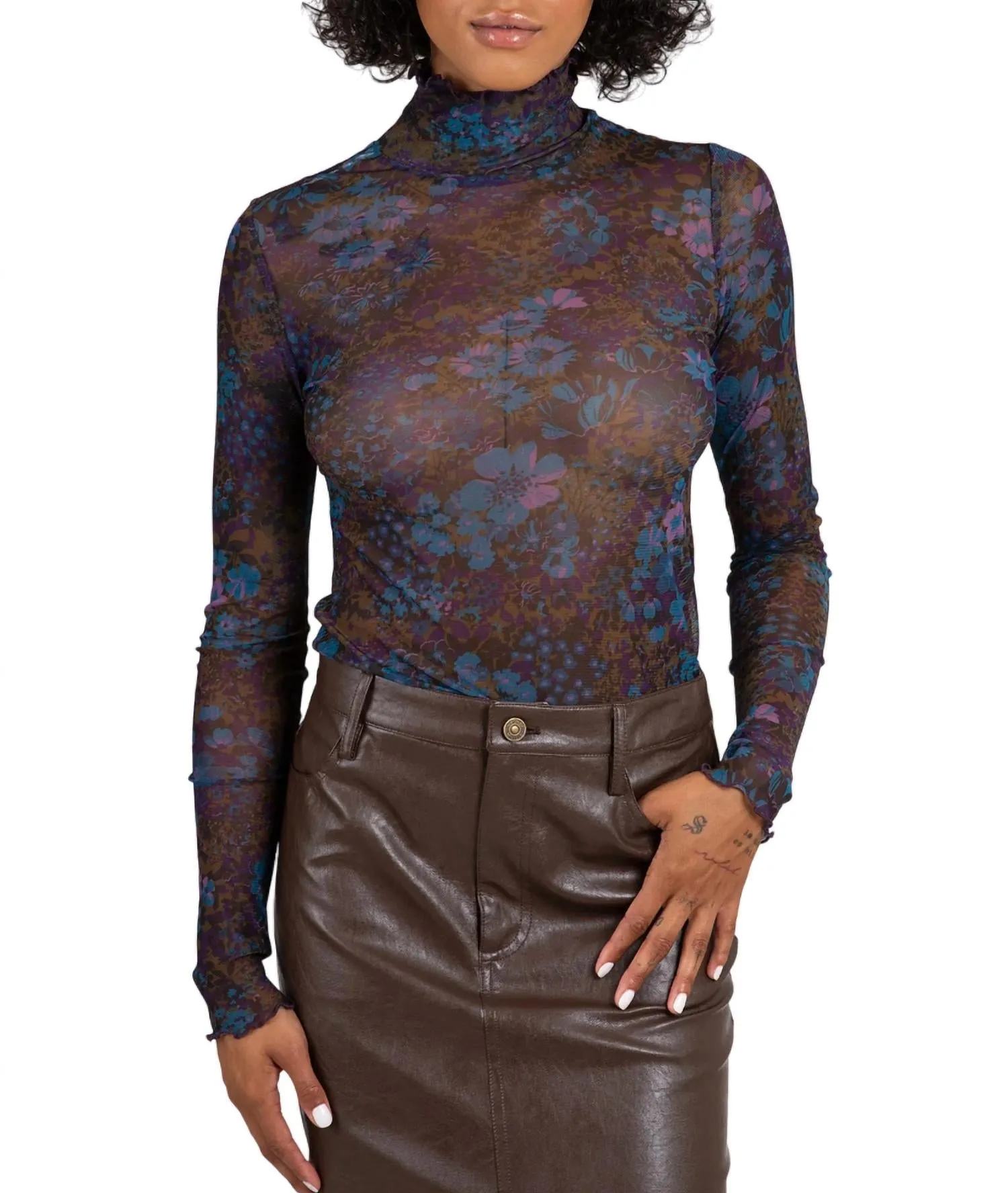 Recall Fitted Top In Blue