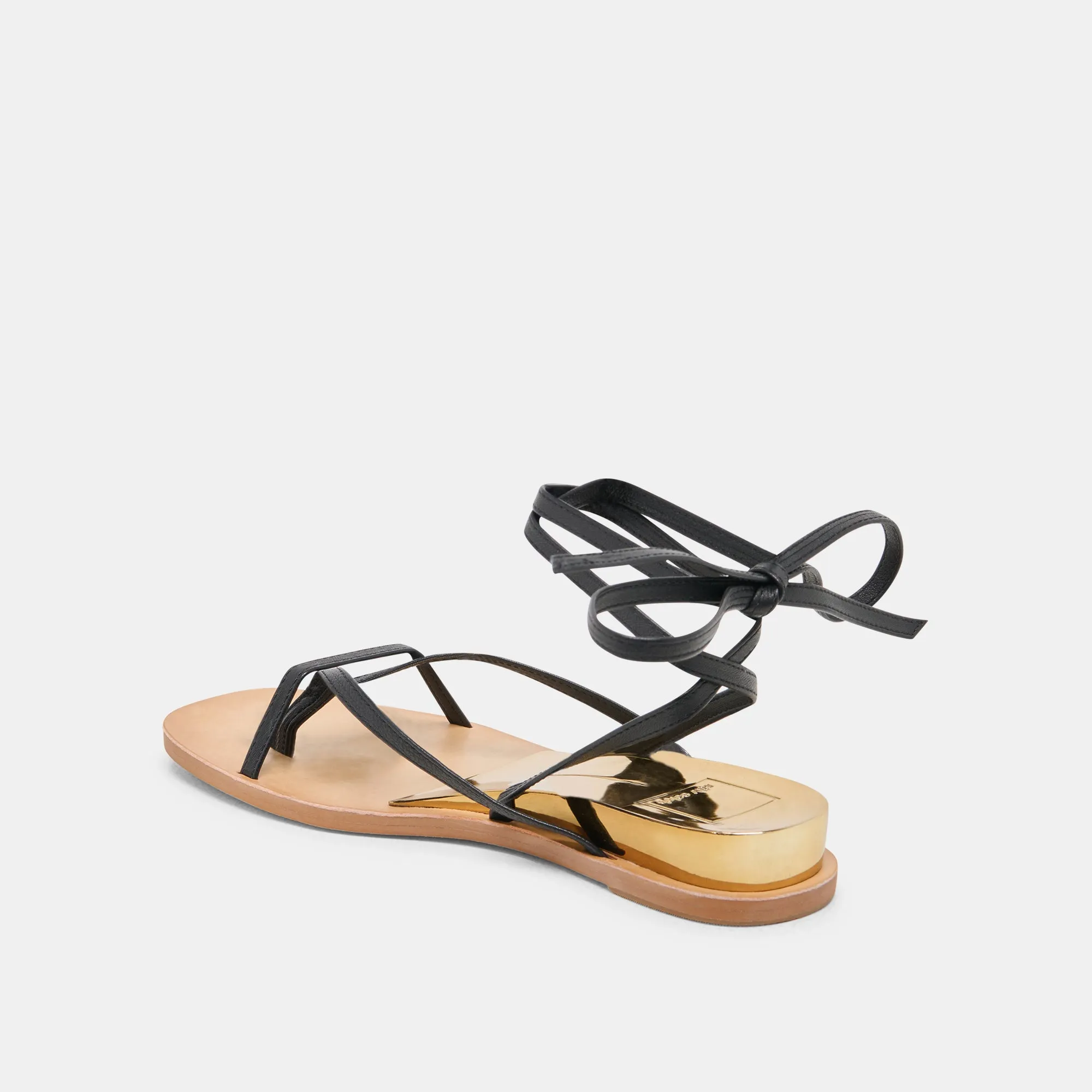 RUDIE SANDALS BLACK LEATHER