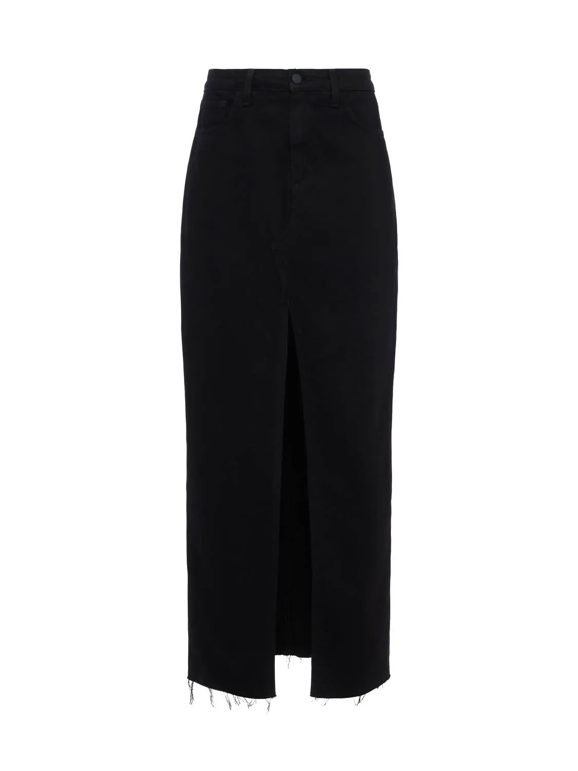 Rysa Slit Front Maxi Skirt In Noir