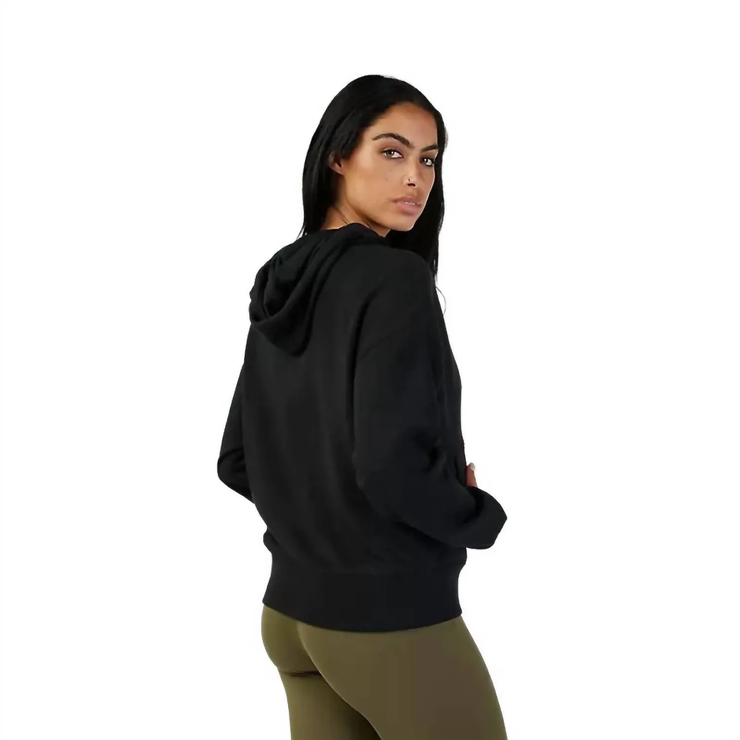 Sensory Fleece Pullover Hoodie In Black