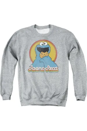 Sesame Street Cookie Monster Layers Adult Crewneck Sweatshirt