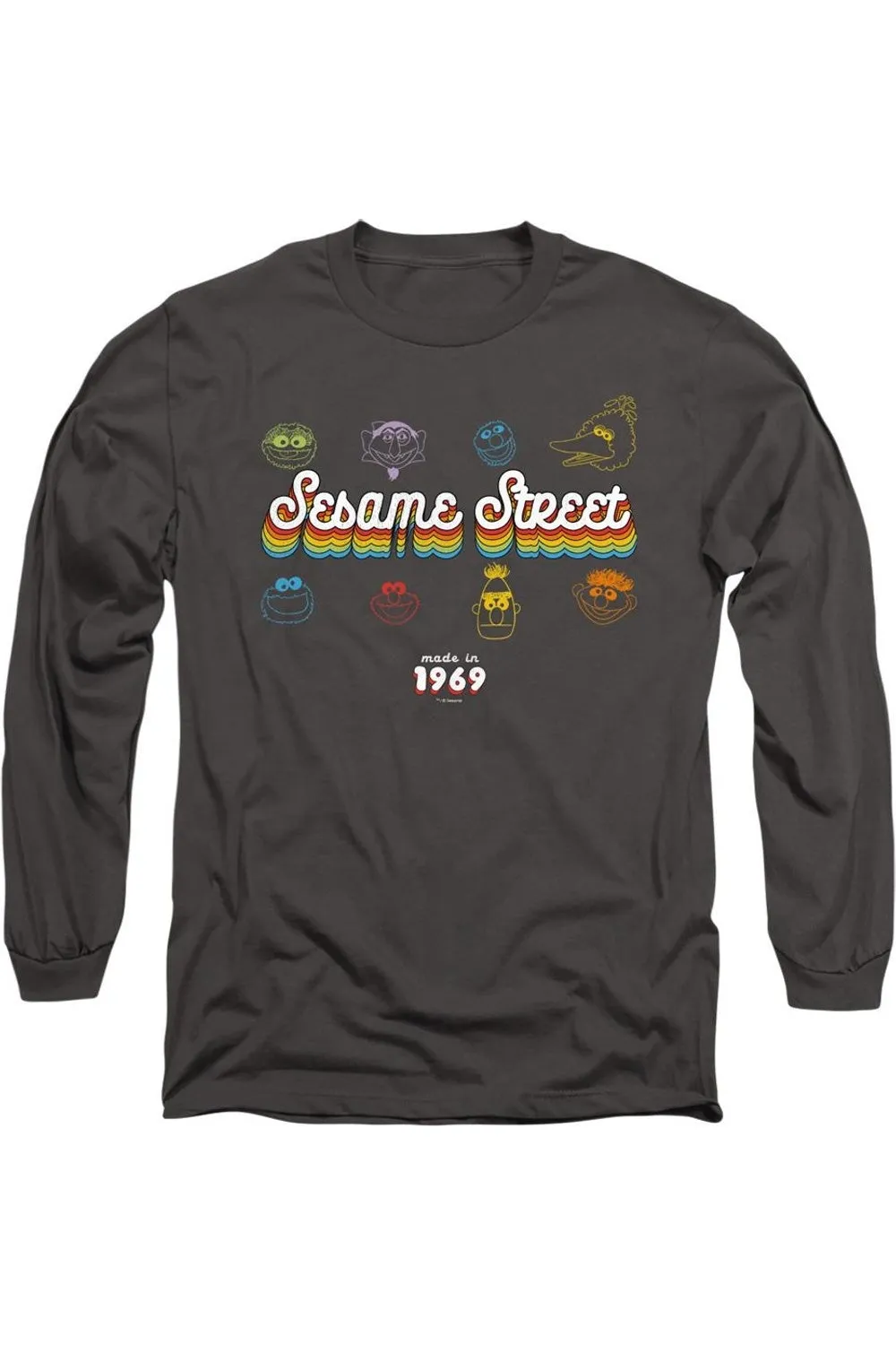 Sesame Street Made In 1969 Long Sleeve Adult Tee / T-Shirt