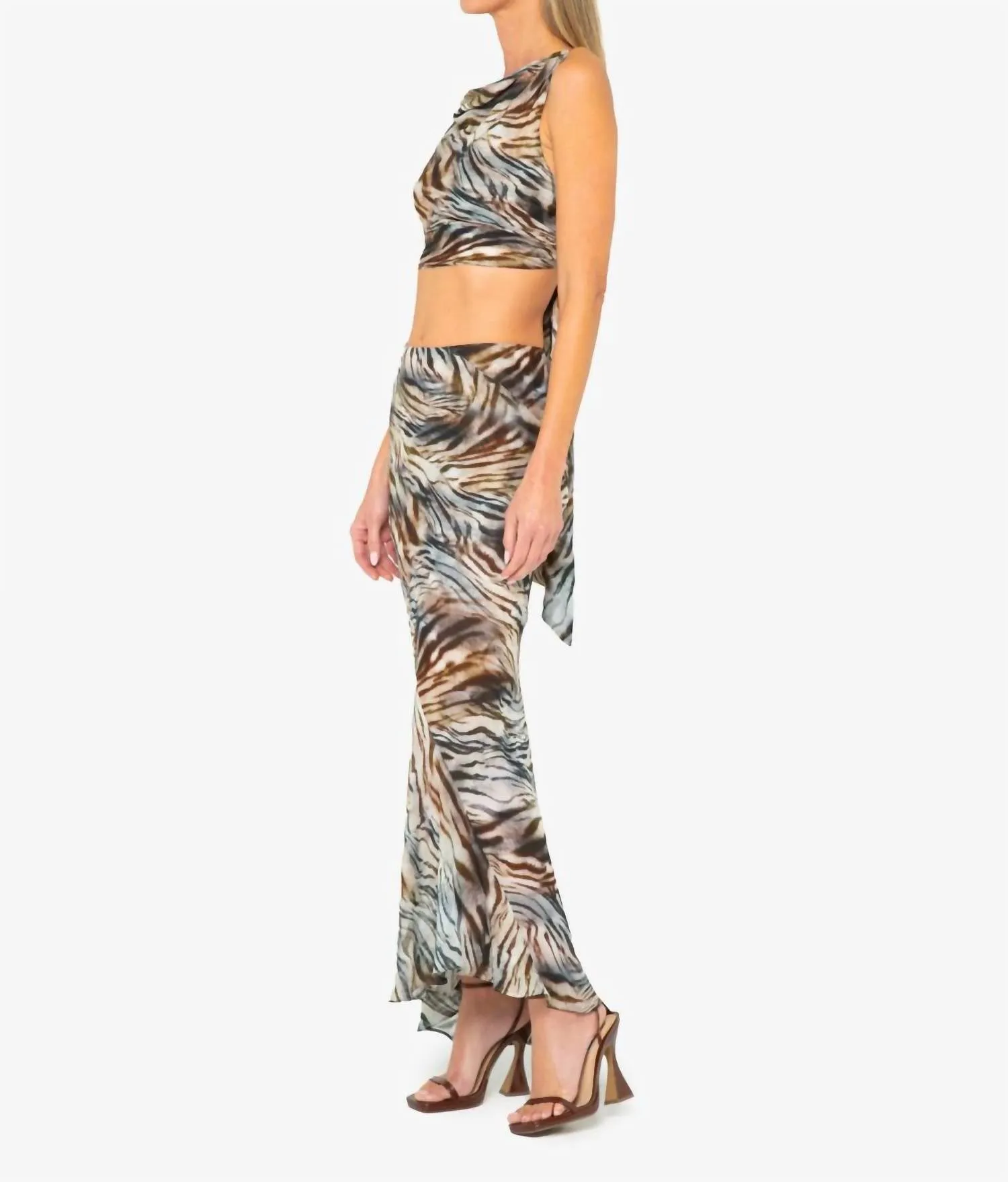 Sevy Skirt In Safari Print