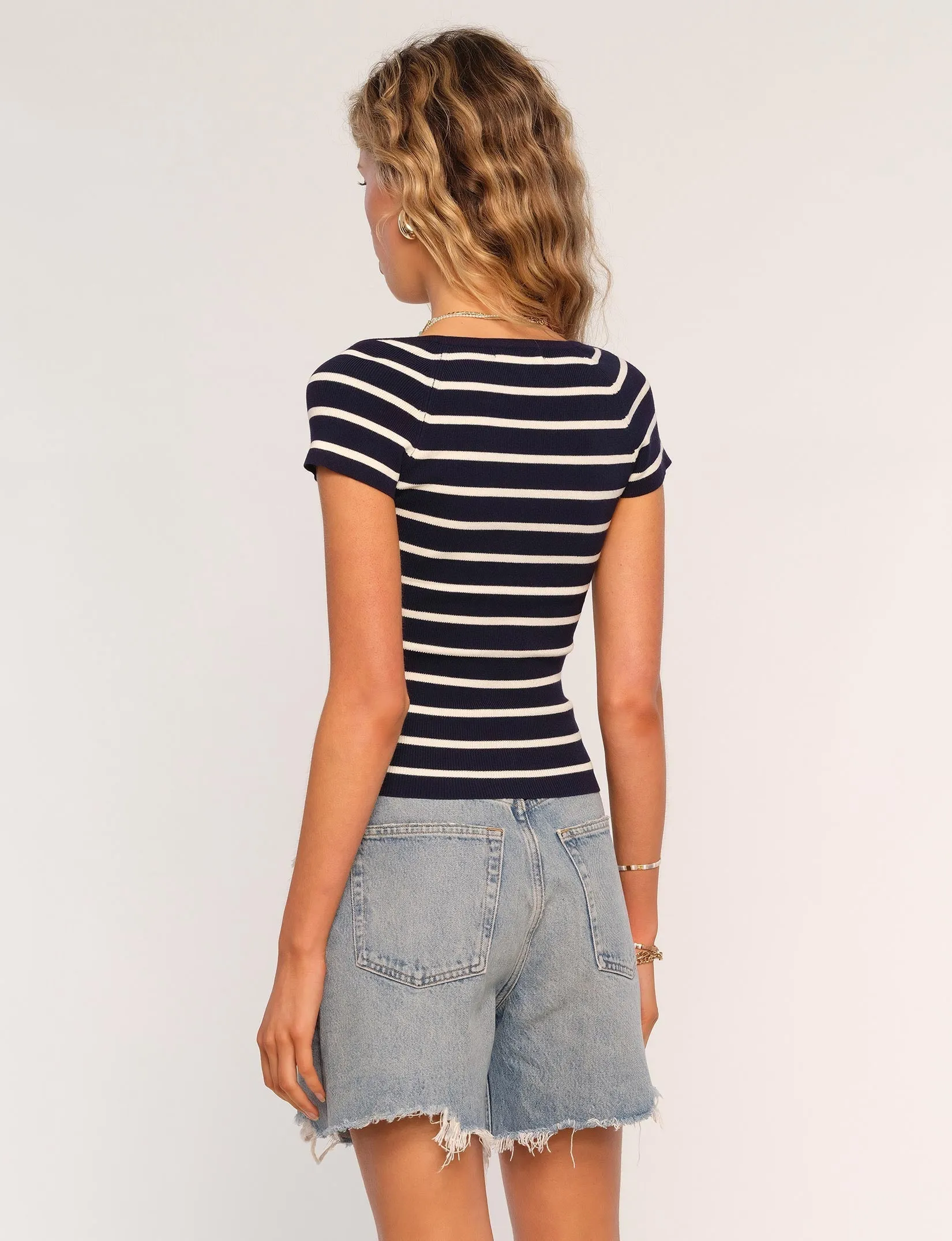 Shea Top in Navy