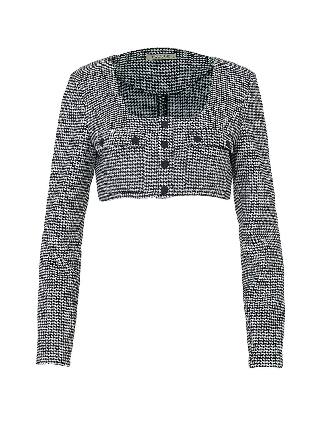 Shoulder Pad Crop Top