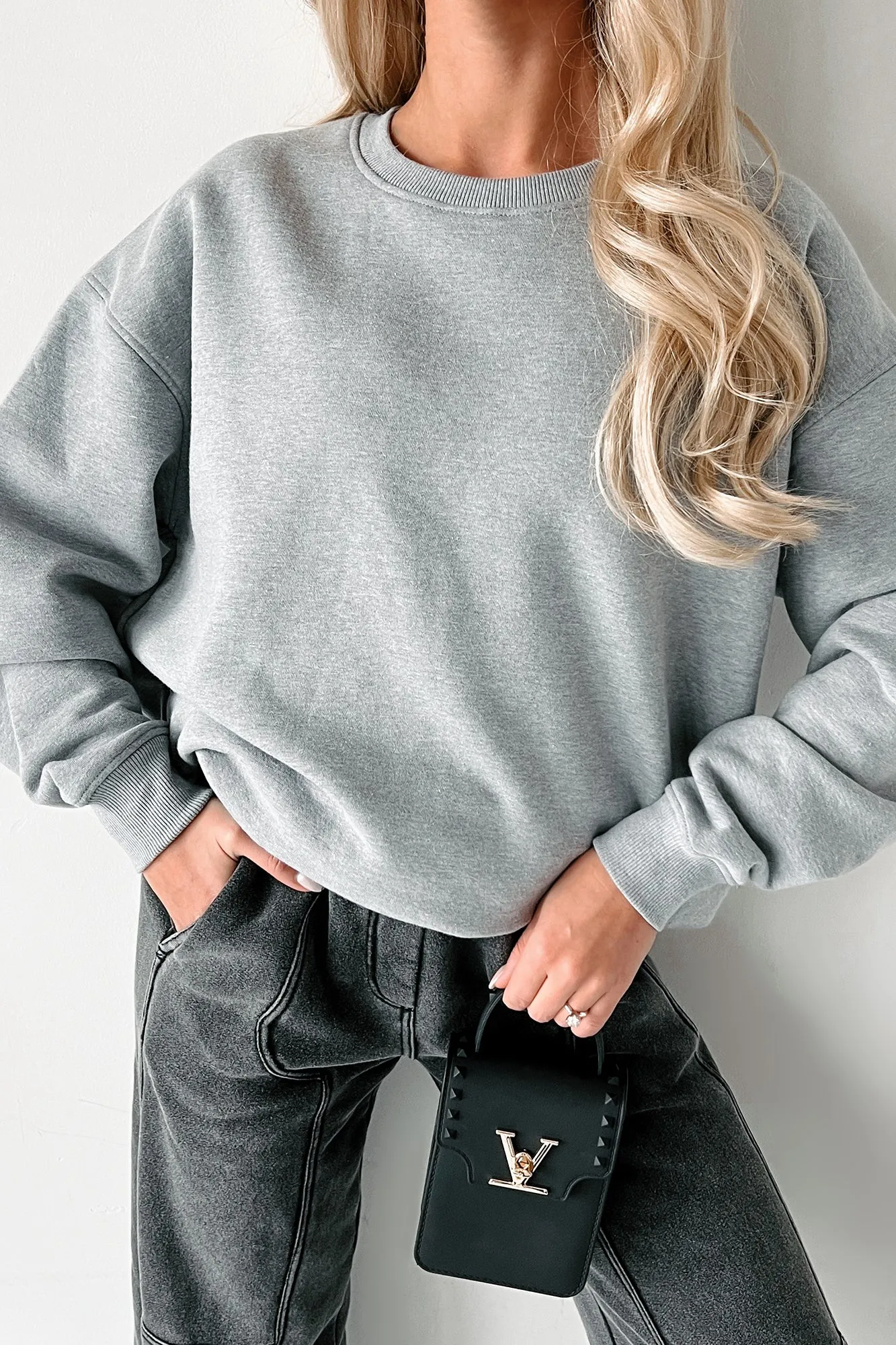 Simple Appreciation Crewneck Sweatshirt (Heather Grey)