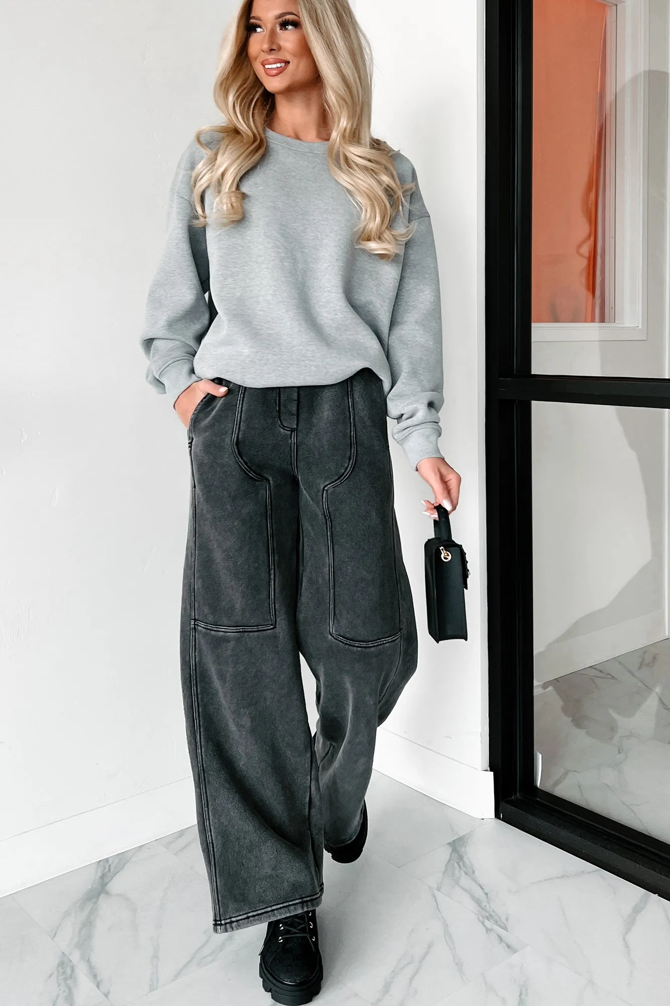 Simple Appreciation Crewneck Sweatshirt (Heather Grey)