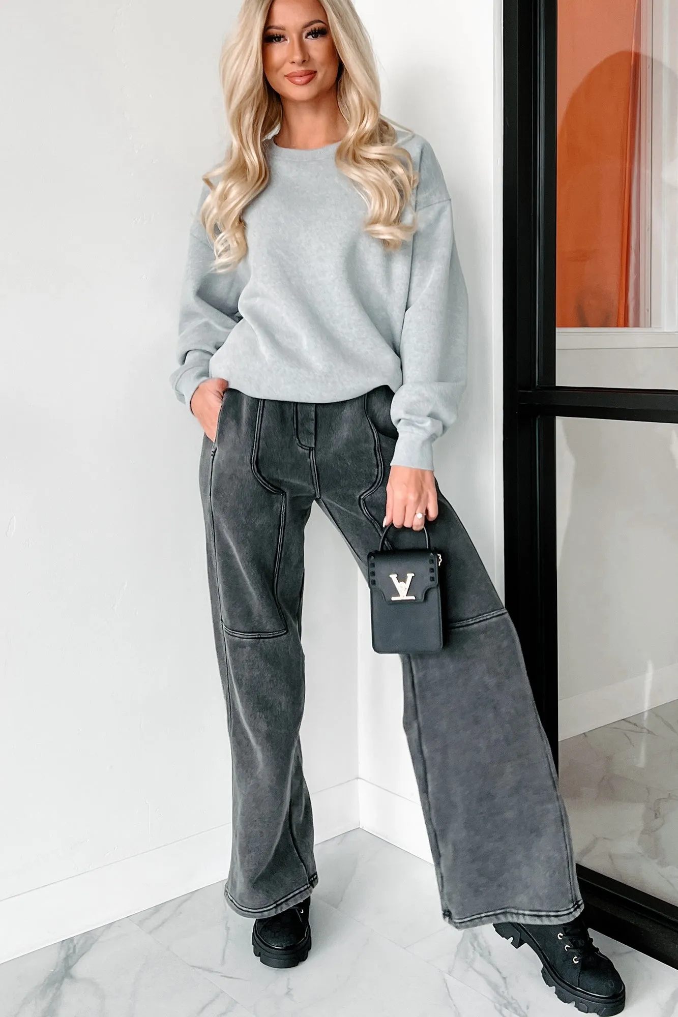 Simple Appreciation Crewneck Sweatshirt (Heather Grey)