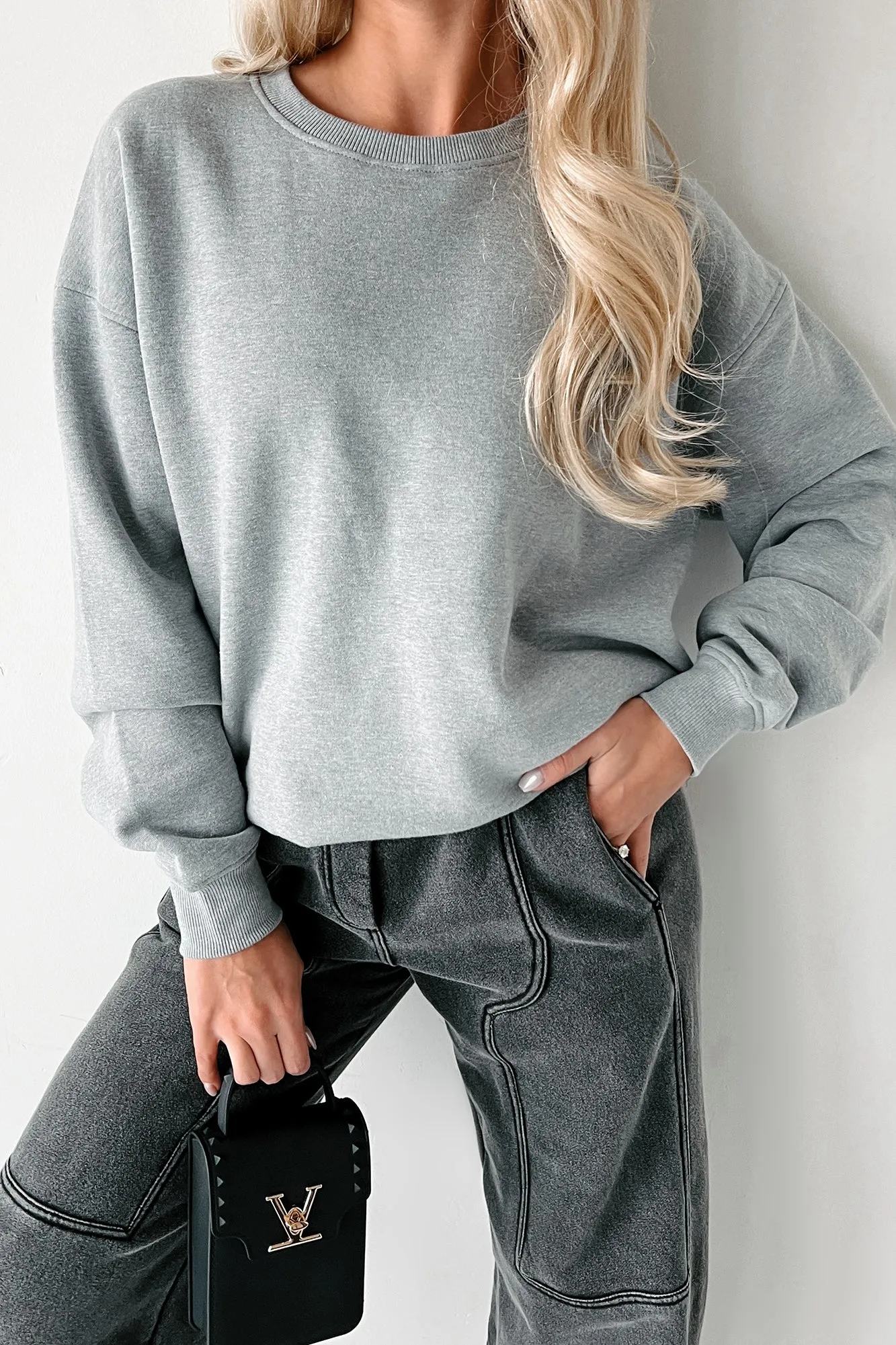 Simple Appreciation Crewneck Sweatshirt (Heather Grey)