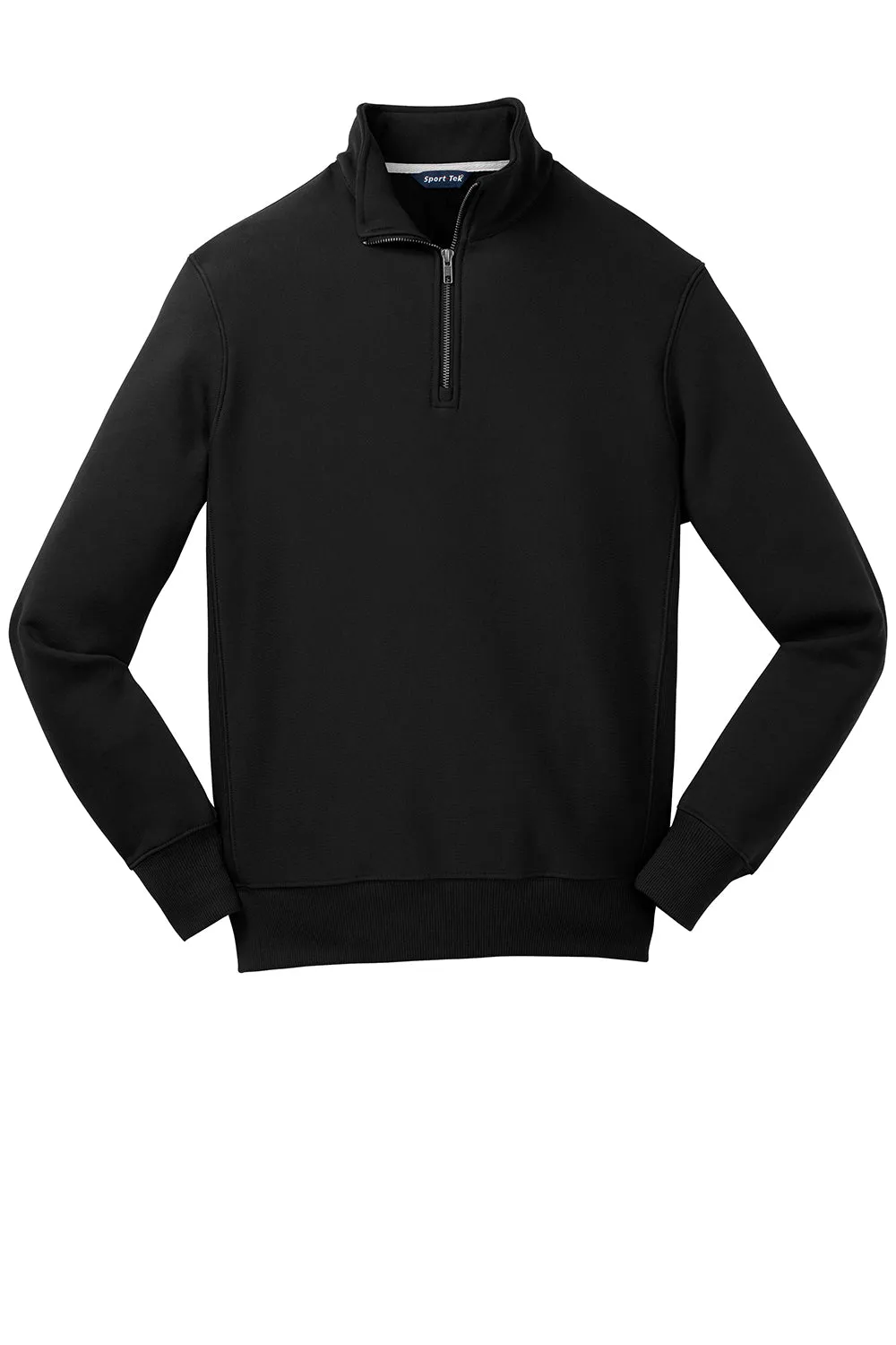 Sport-Tek Mens Fleece 1/4 Zip Sweatshirt - Black
