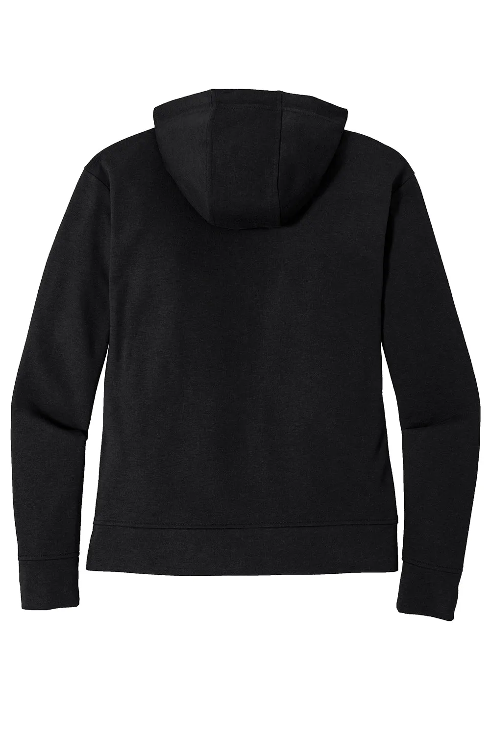 Sport-Tek Womens Moisture Wicking Fleece Full Zip Hooded Sweatshirt Hoodie w/ Pockets - Black