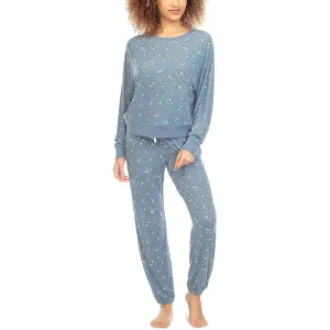 Star Seeker Lounger Set Womens Printed Polyester Pant Set