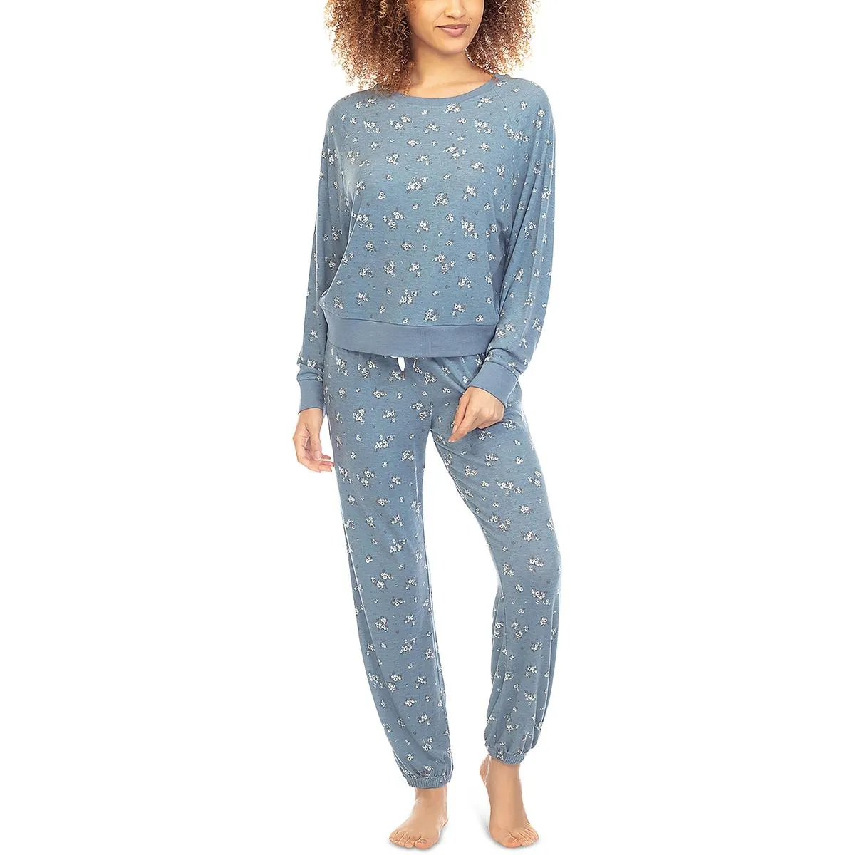 Star Seeker Lounger Set Womens Printed Polyester Pant Set