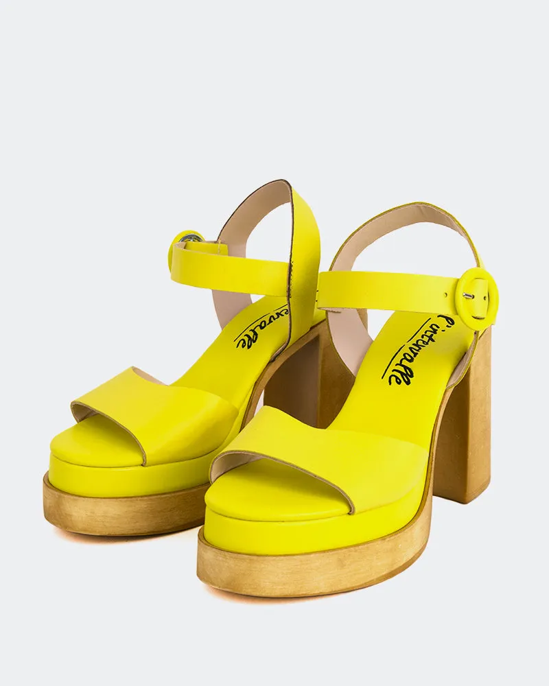 Starburst Yellow Leather