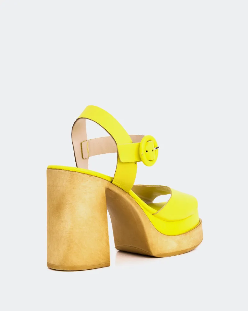 Starburst Yellow Leather