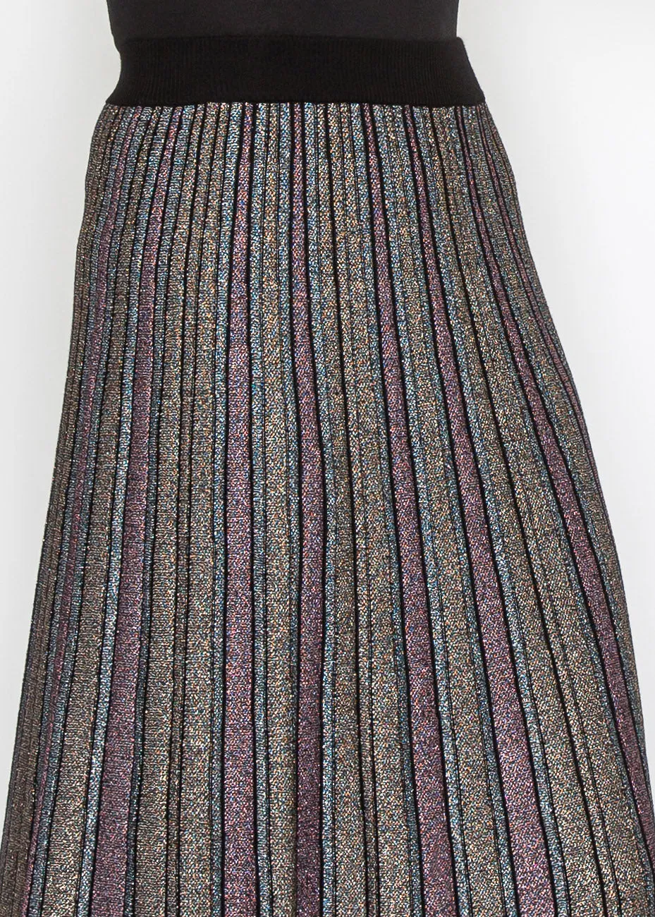 Starlight Striped Knit Skirt