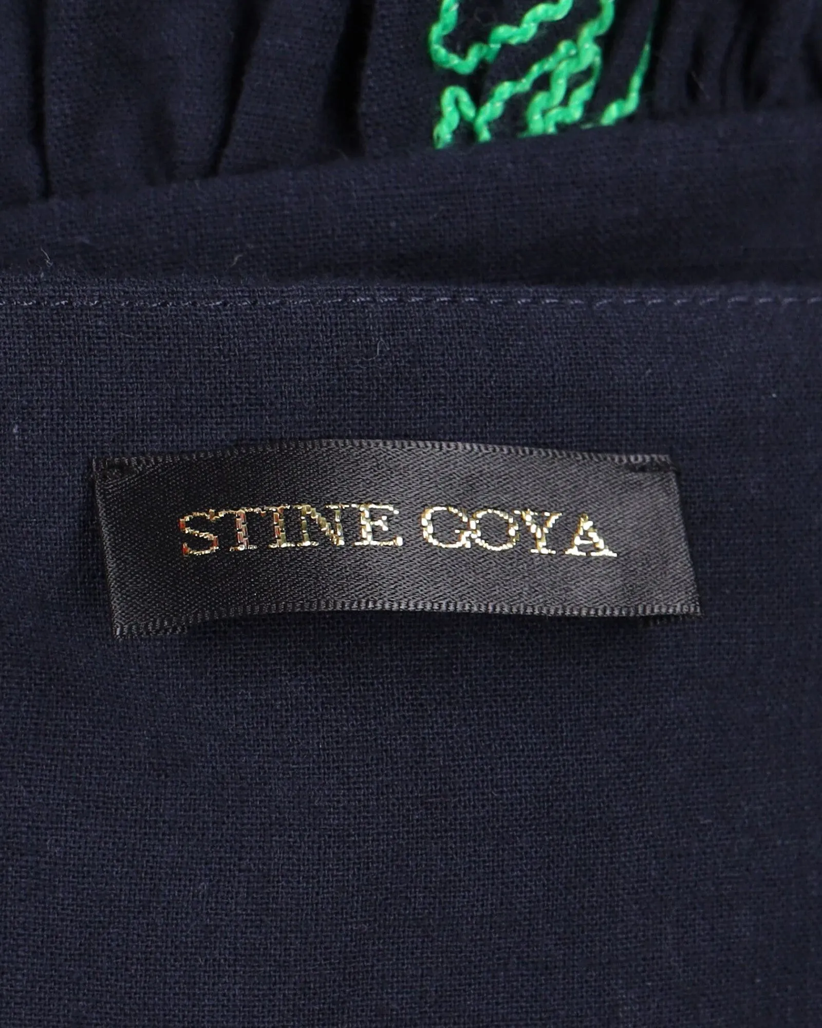 Stine Goya Top in Navy Blue Cotton