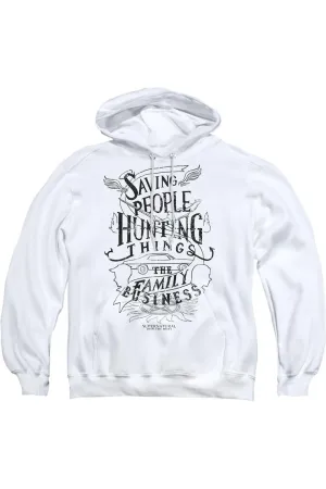Supernatural Family Business Adult Pull Over Hoodie / Hooded Sweatshirt