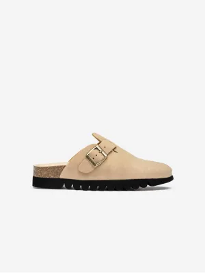 Taro Women's Footbed Vegan Sandals | Natural Taupe