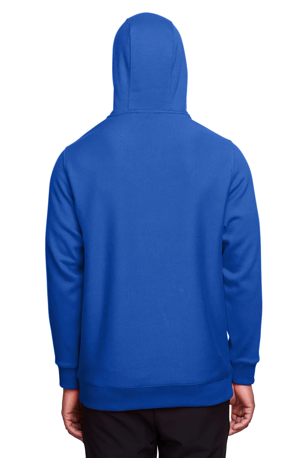 Team 365 Mens Zone HydroSport Fleece Water Resistant Hooded Sweatshirt Hoodie w/ Pouch Pocket - Royal Blue