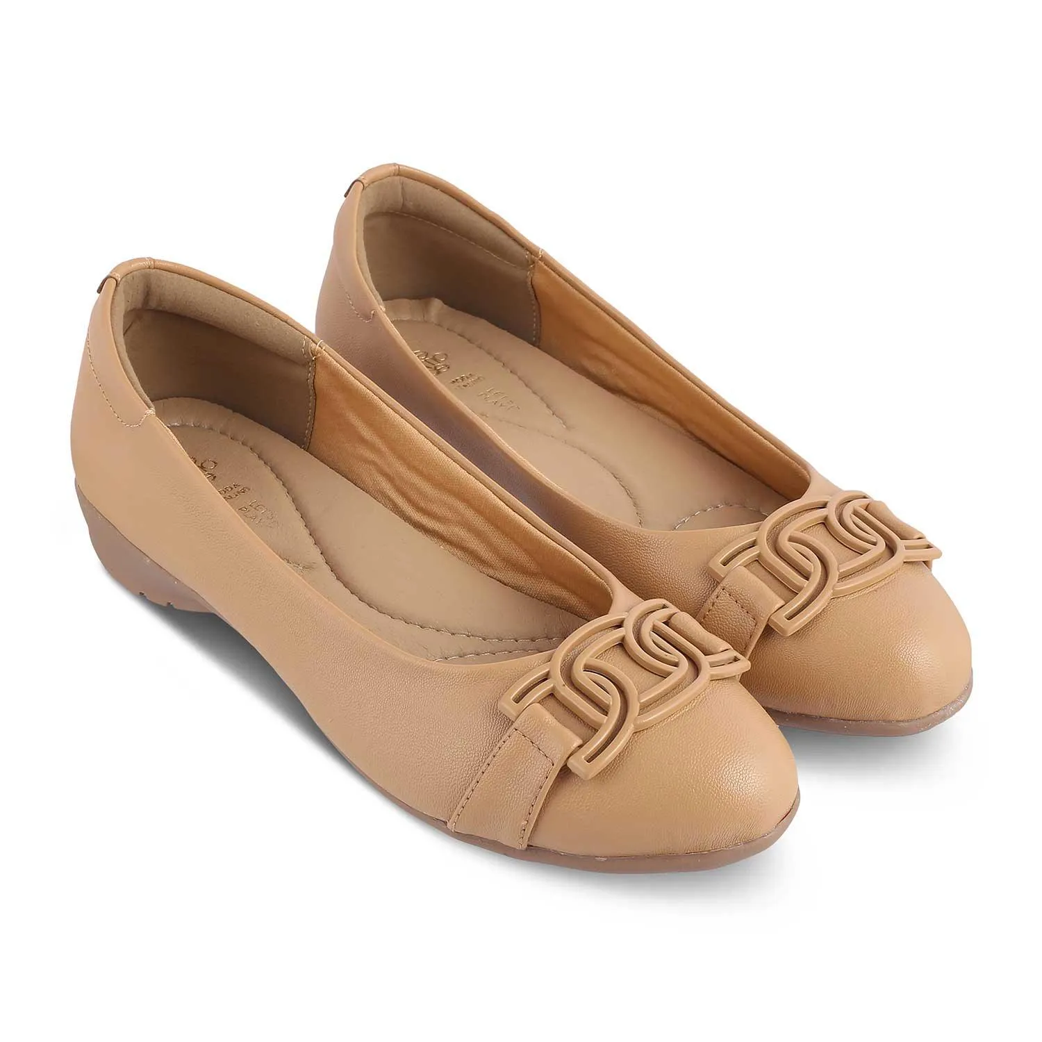 The Geom Beige Women's Dress Ballerinas Tresmode