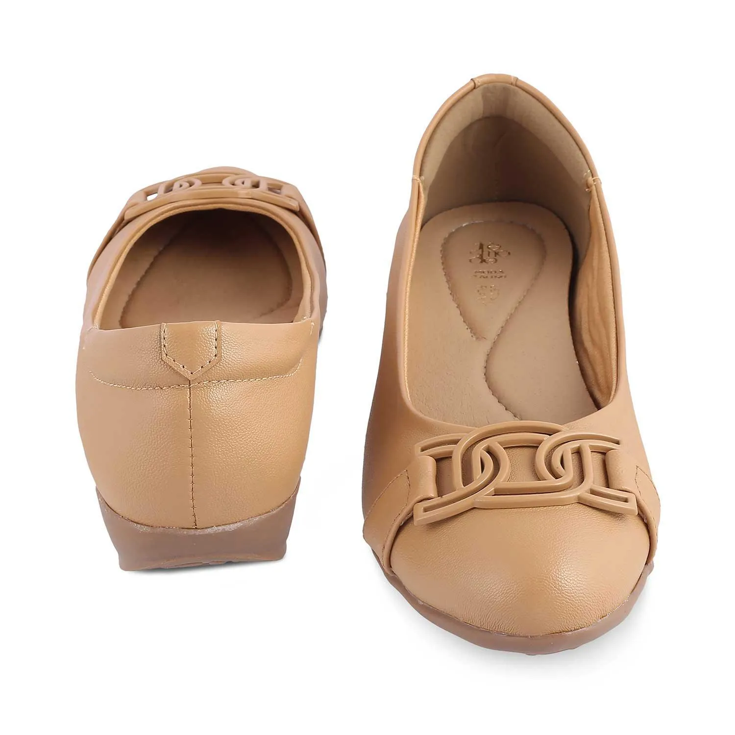 The Geom Beige Women's Dress Ballerinas Tresmode