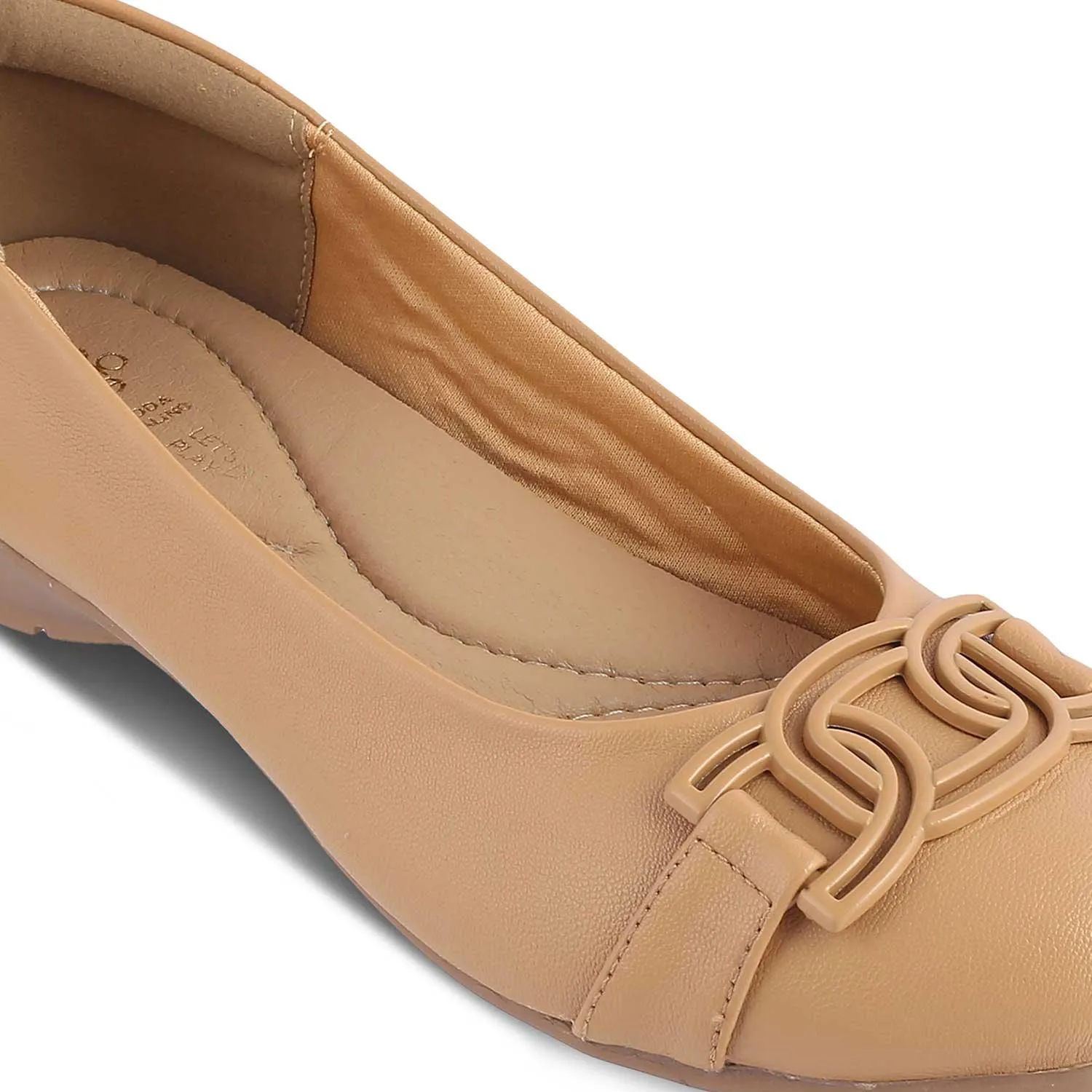 The Geom Beige Women's Dress Ballerinas Tresmode