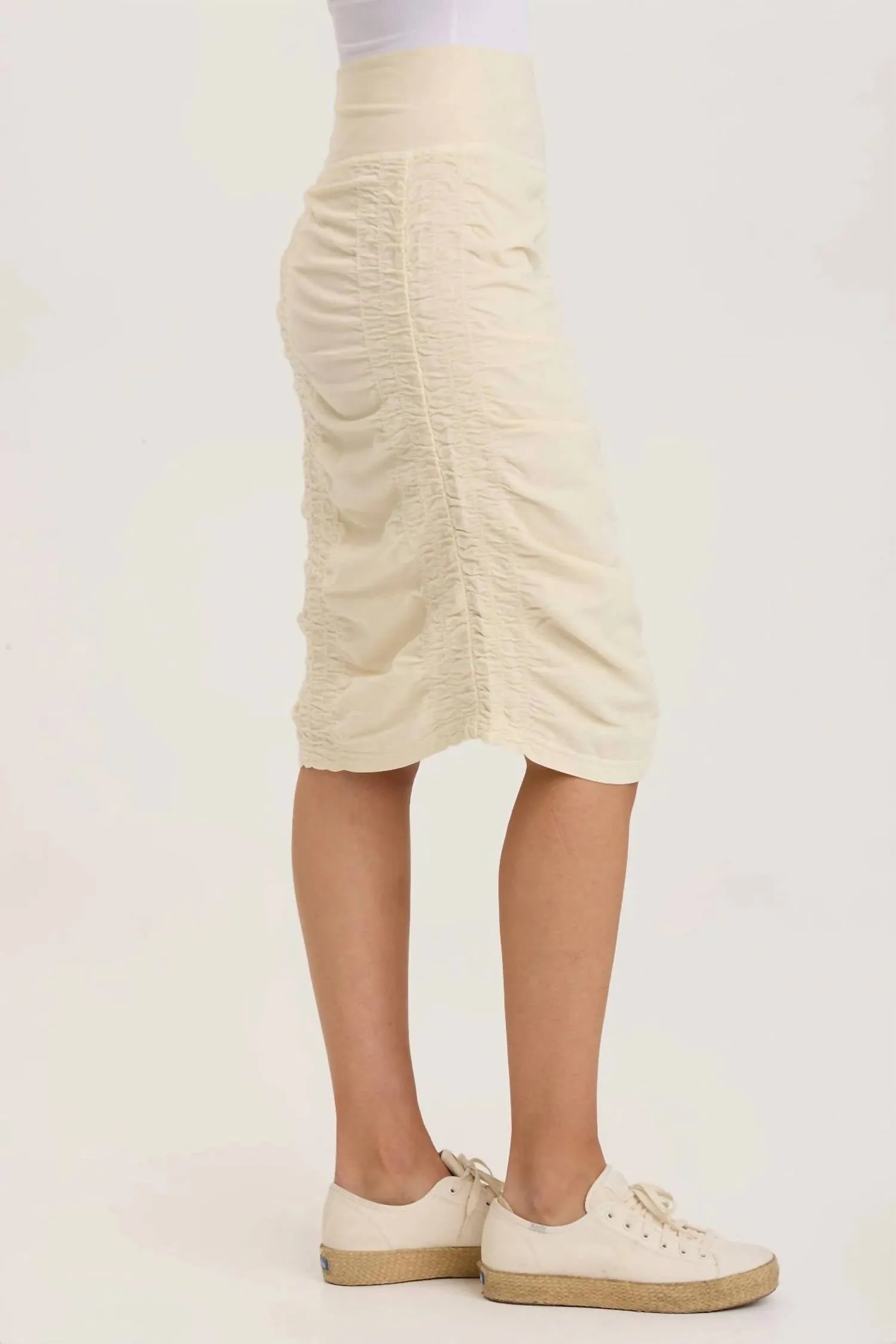 Trace Skirt In Toasted Almond