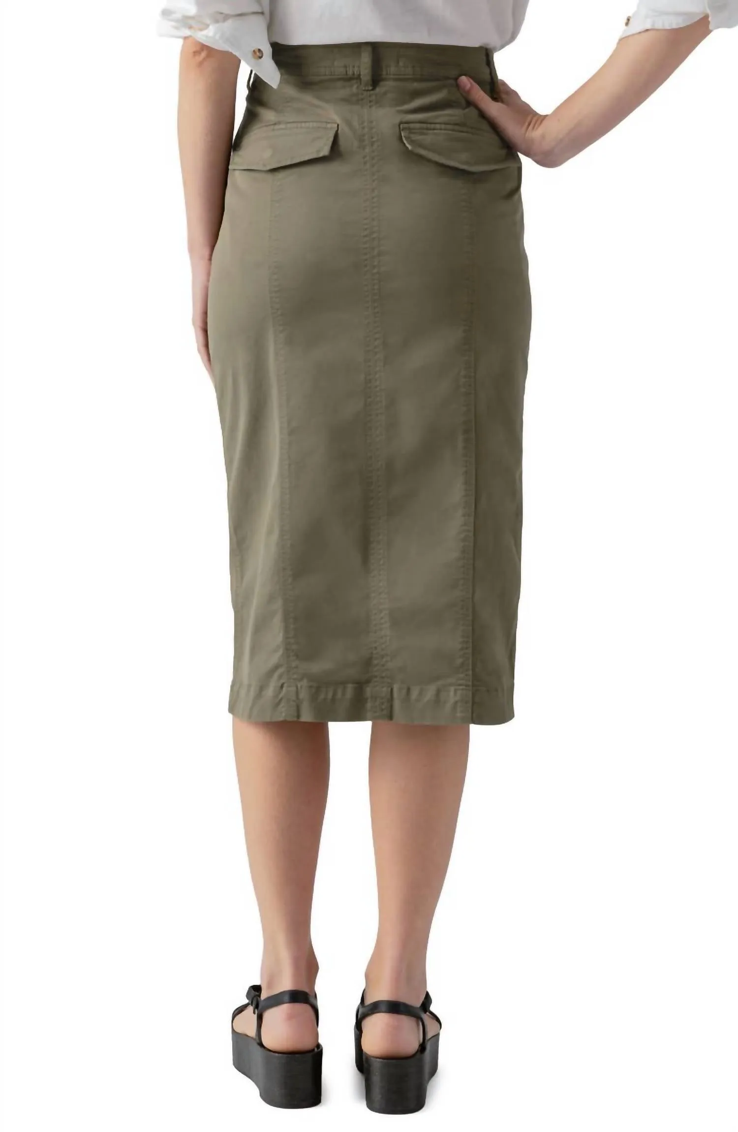 Triple Threat Skirt In Burnt Olive