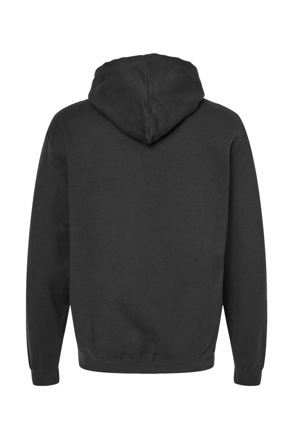 Tultex Mens Fleece Hooded Sweatshirt Hoodie w/ Pouch Pocket - Black