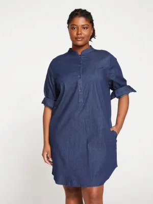 Universal Standard Size M (18/20) Blue Chambray Dress