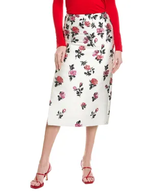 Valentino Jacquard Silk-Blend Skirt