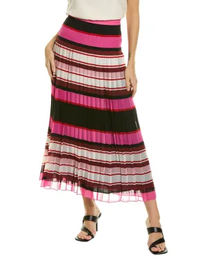 Valentino Silk Midi Skirt