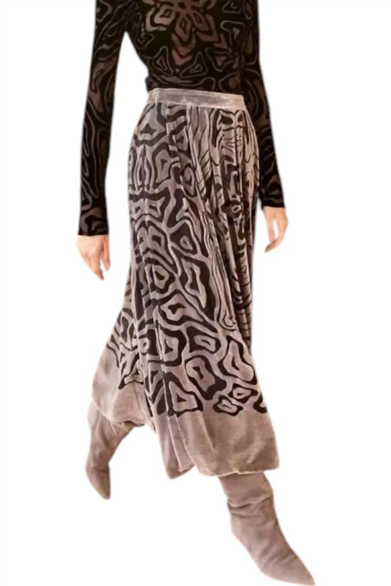 Valetta Midi Skirt In Luna