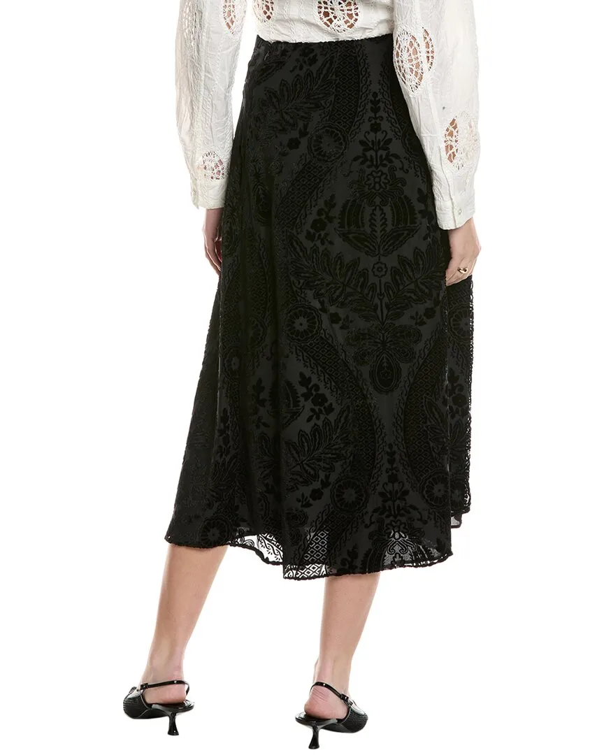 Vince Camuto Velvet Burnout Skirt
