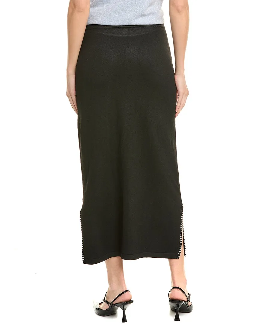 Vince Camuto Whipstitch Midi Skirt