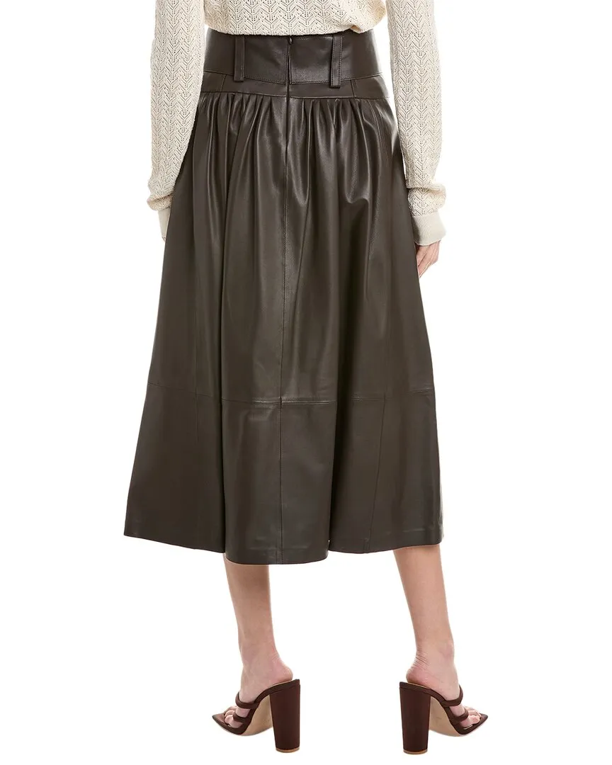 Vince Leather Skirt
