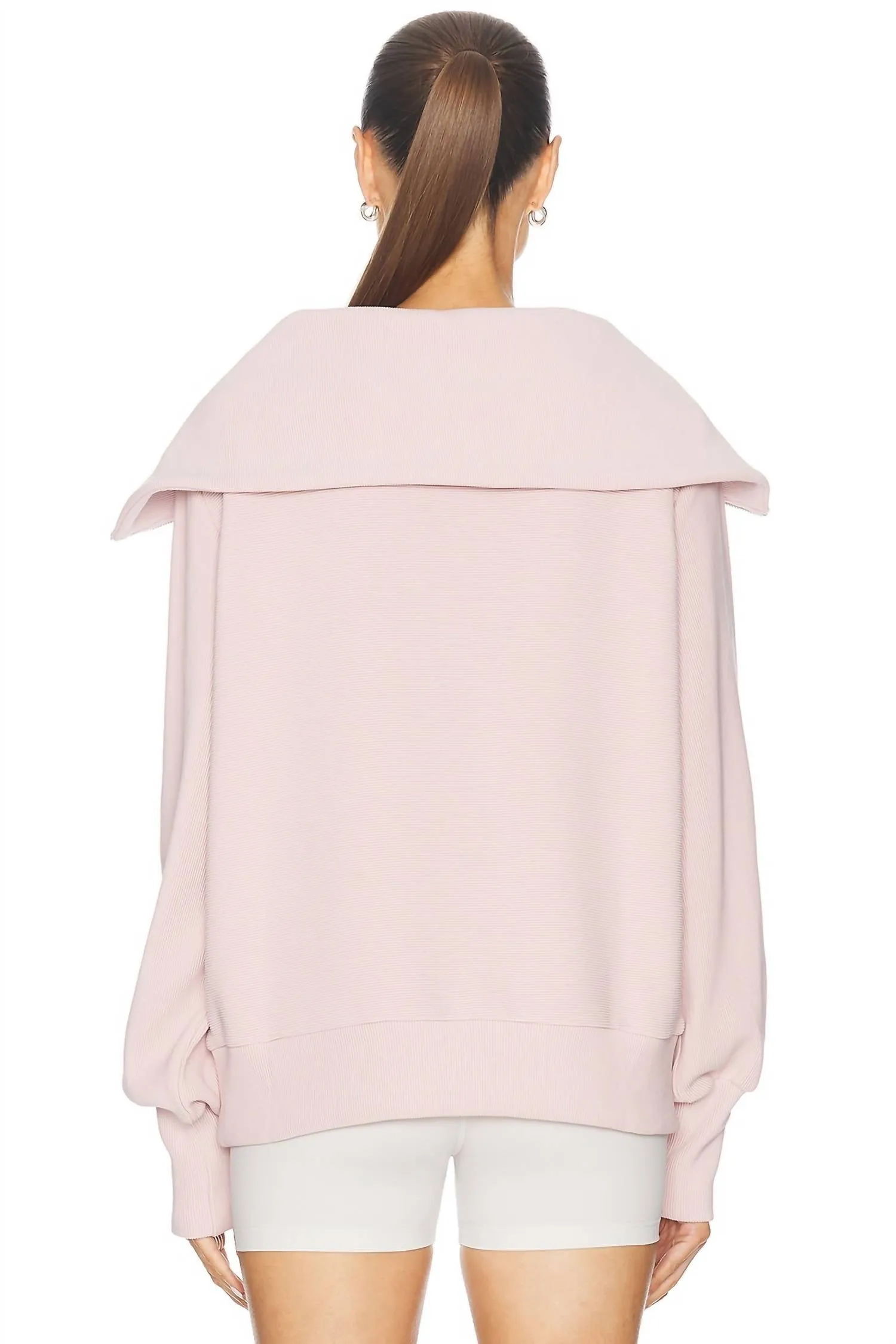 Vine Half Zip Sweatshirt In Burnished Lilac