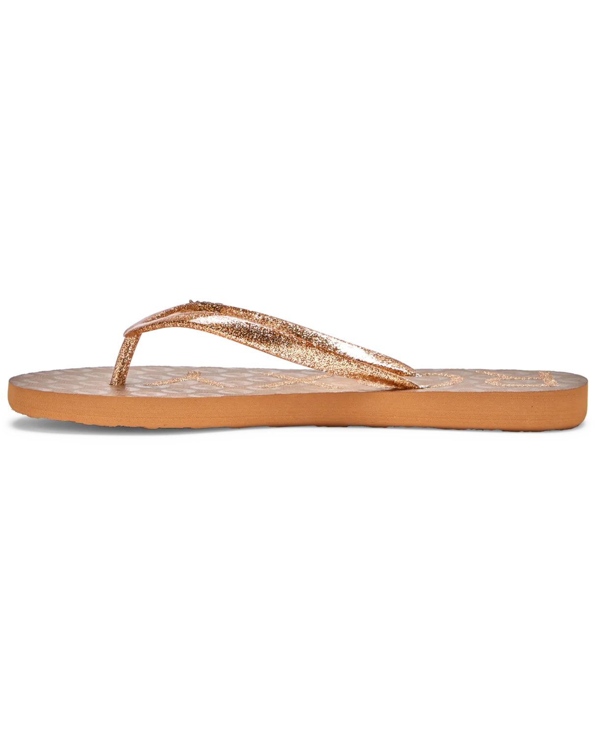 Viva Sparkle Flip Flops in Bronze
