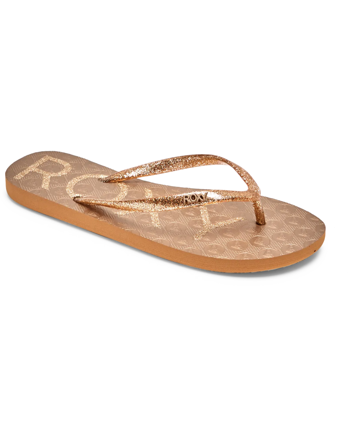 Viva Sparkle Flip Flops in Bronze