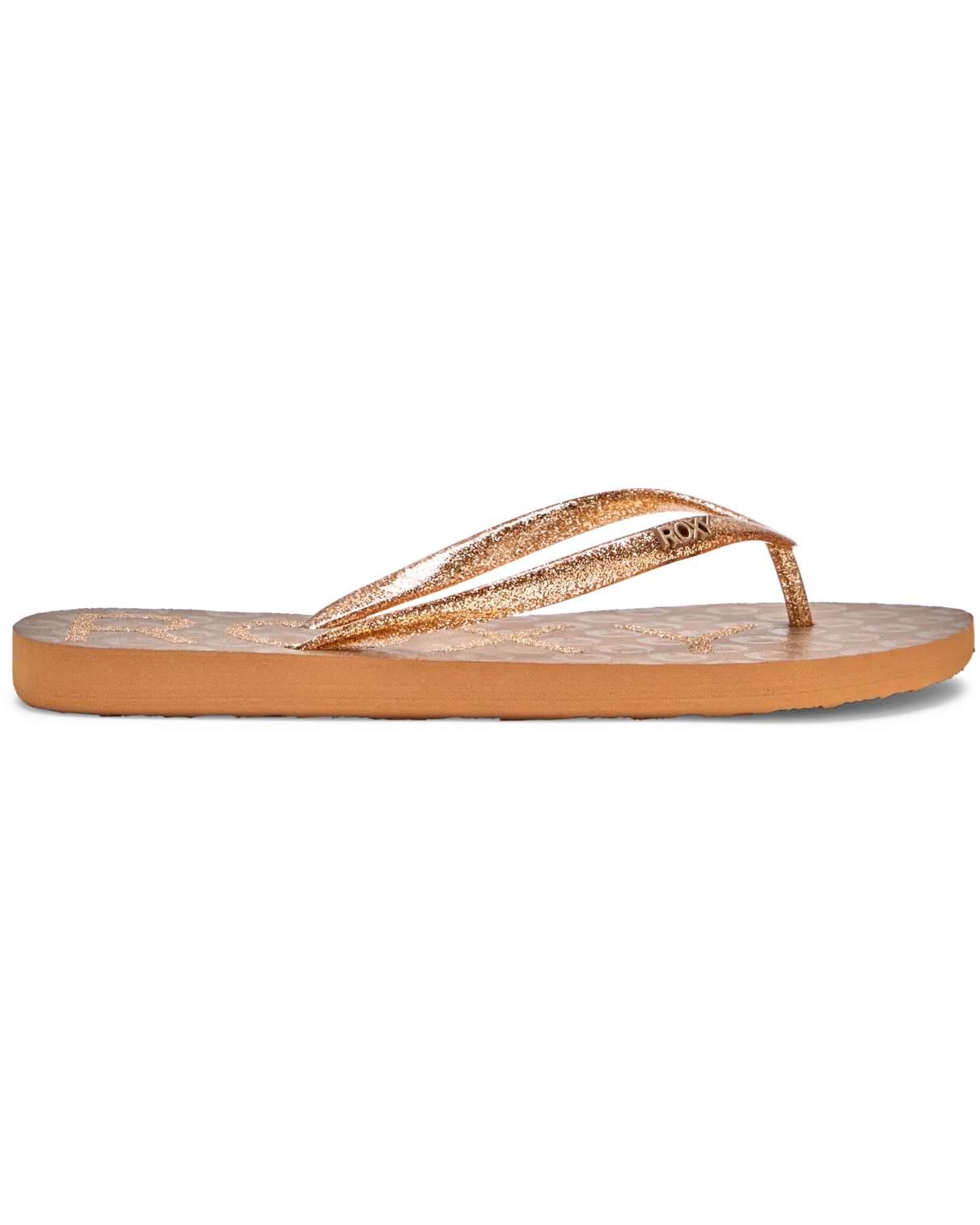 Viva Sparkle Flip Flops in Bronze