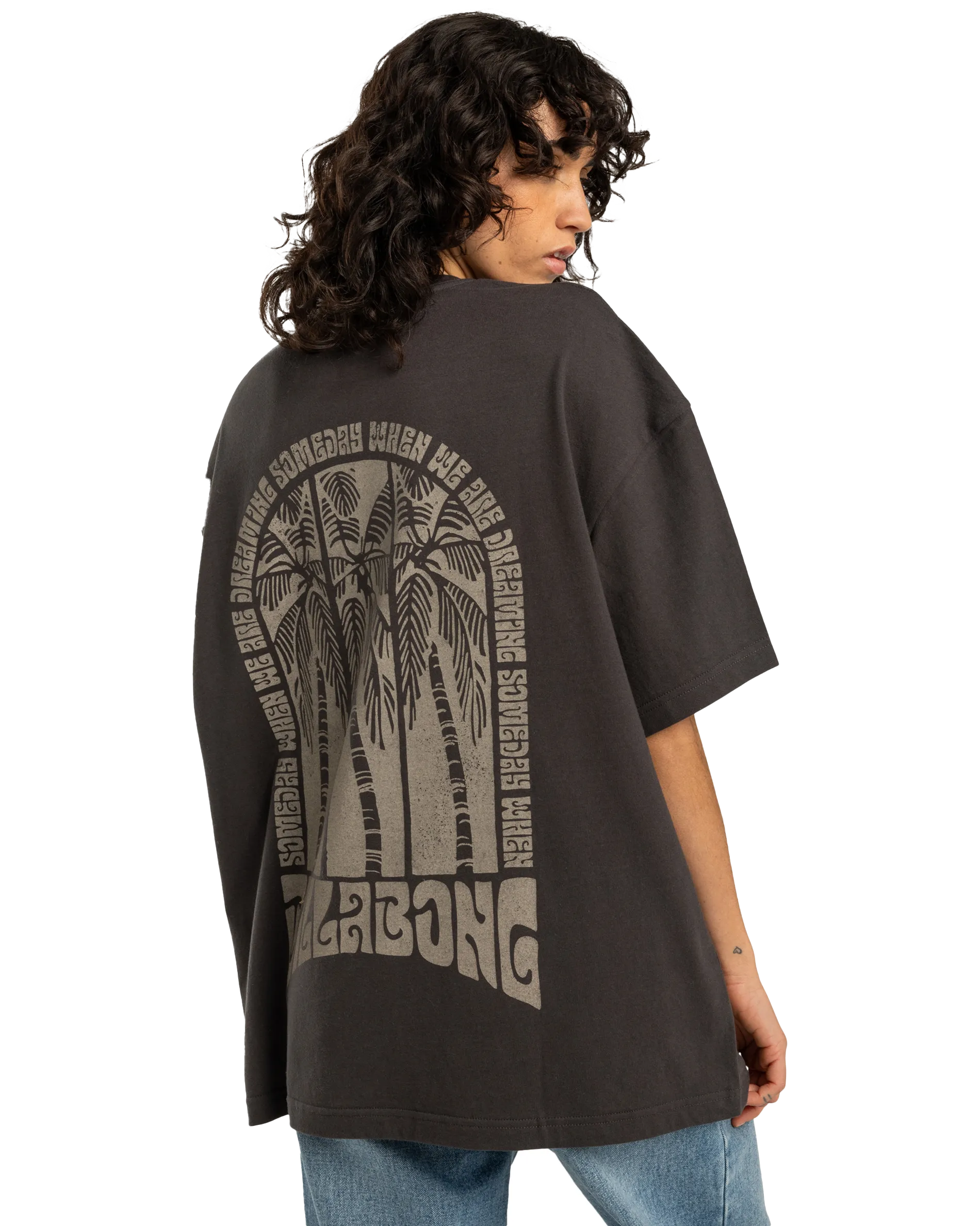 We Are Dreaming T-Shirt in Off Black