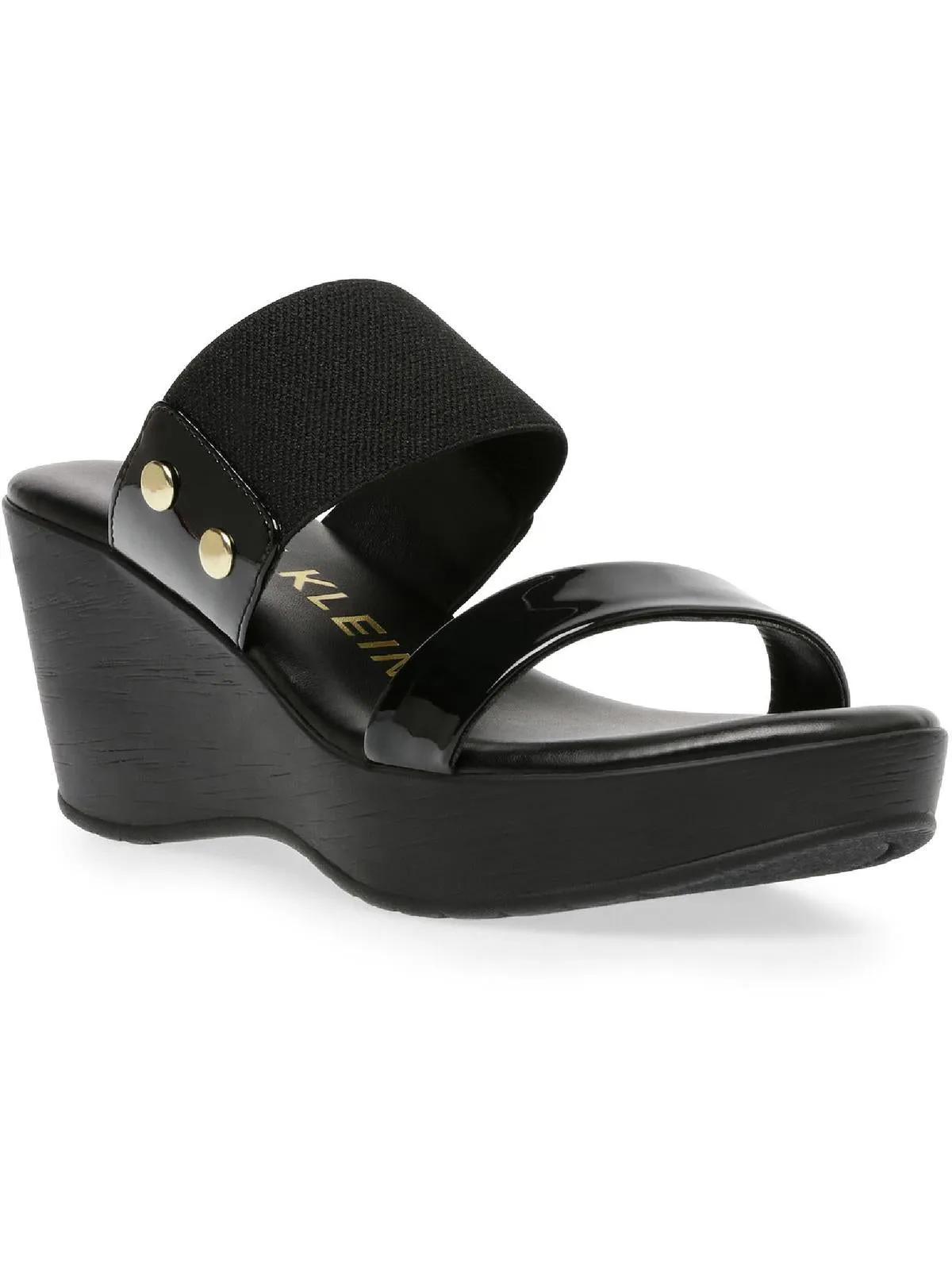 Wedge Womens Slip On Open Toe Wedge Sandals