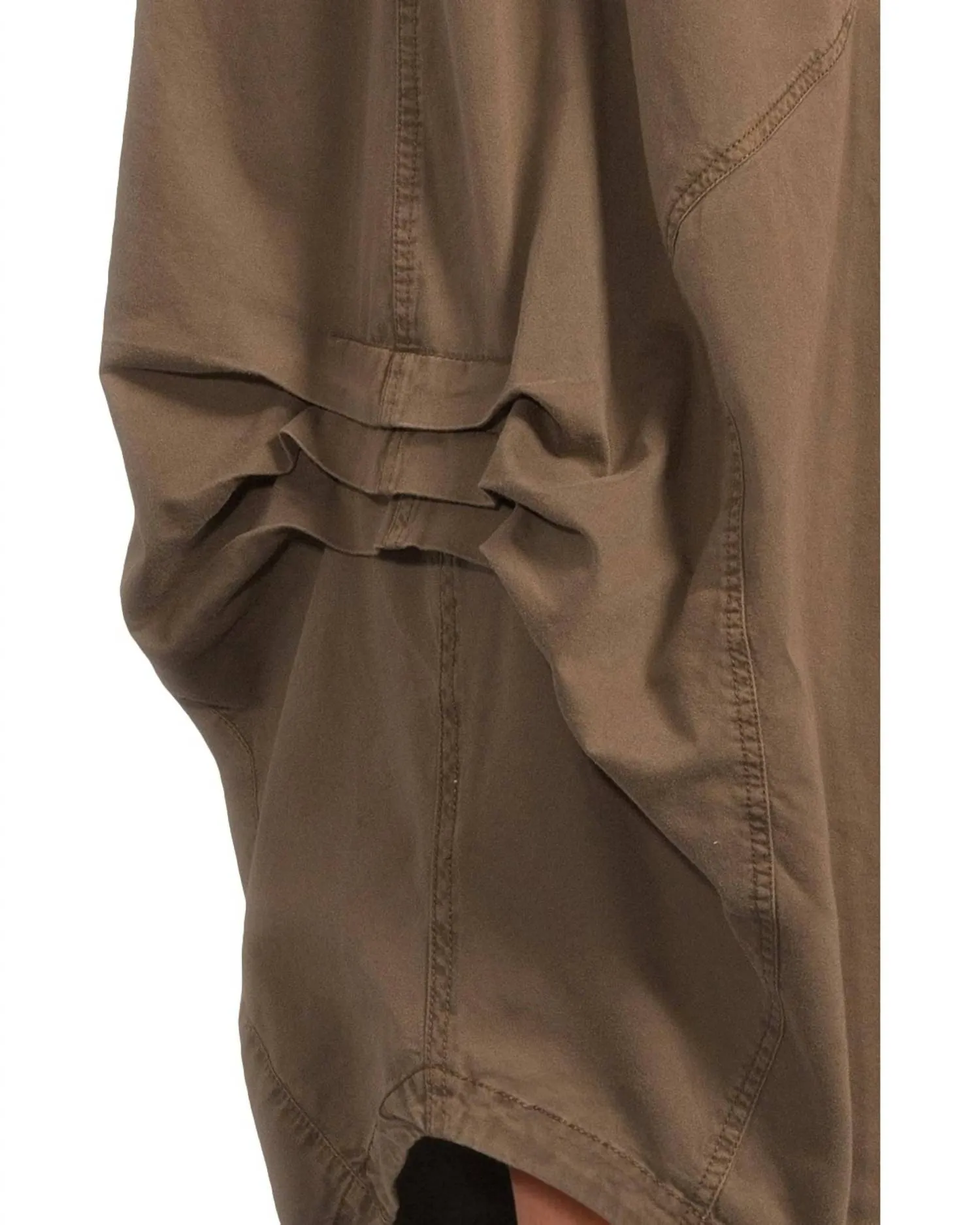 Willow Poplin Midi Skirt In Chocolate