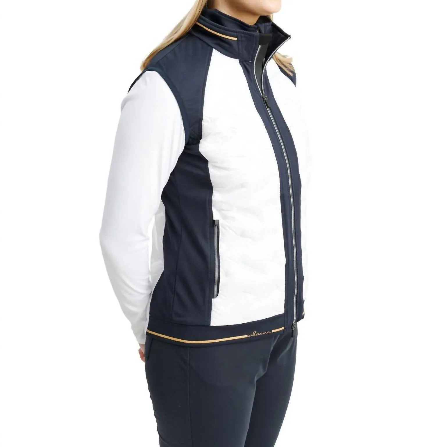 Women Grove Hybrid Vest In Navy White