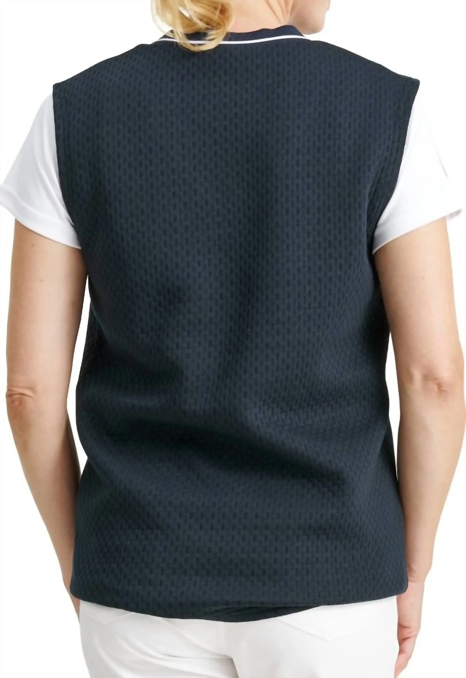 Women Scramble Vest In Navy
