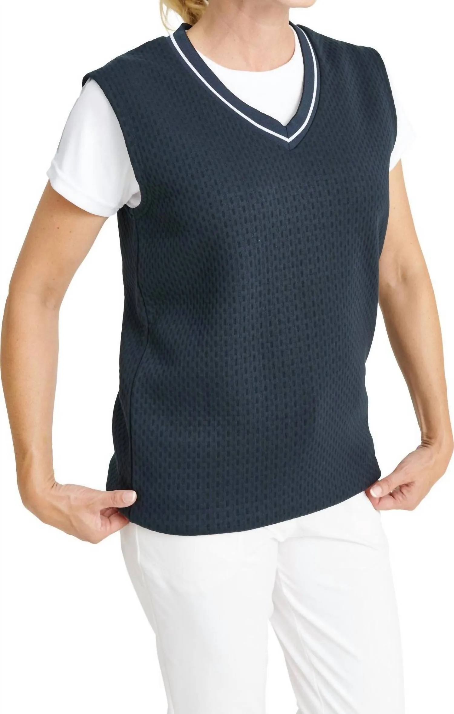 Women Scramble Vest In Navy