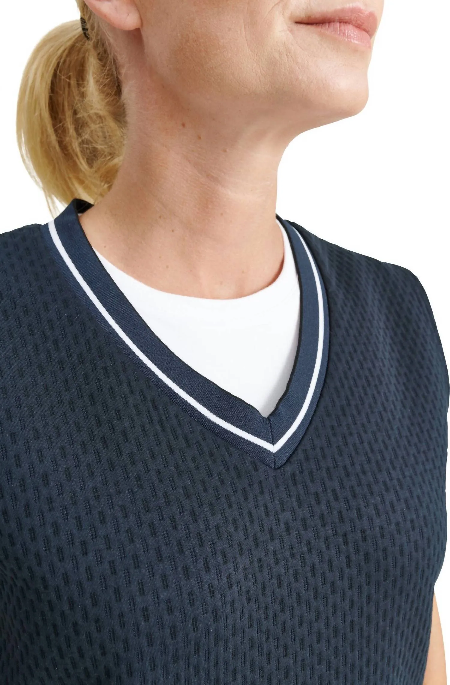 Women Scramble Vest In Navy